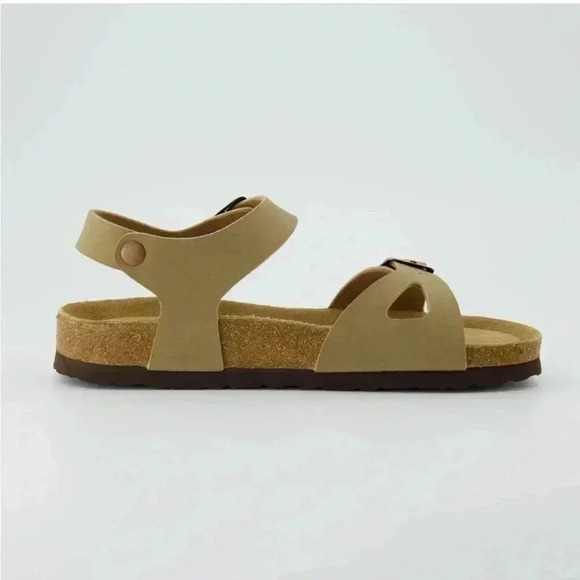 Cushionaire Women's Lauri Cork Footbed Sandal with +Comfort, Taupe, Size 10 - Picture 5 of 7